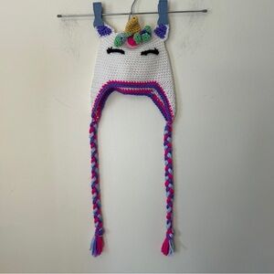 Hand Crocheted Unicorn Hat Kids